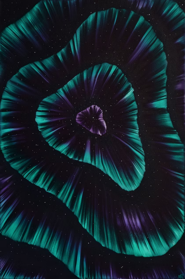 Northern Lights Painting - by Anna Radacz - 49