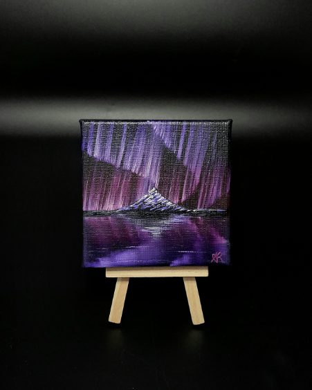 Northern lights painting by Anna Radacz - 21