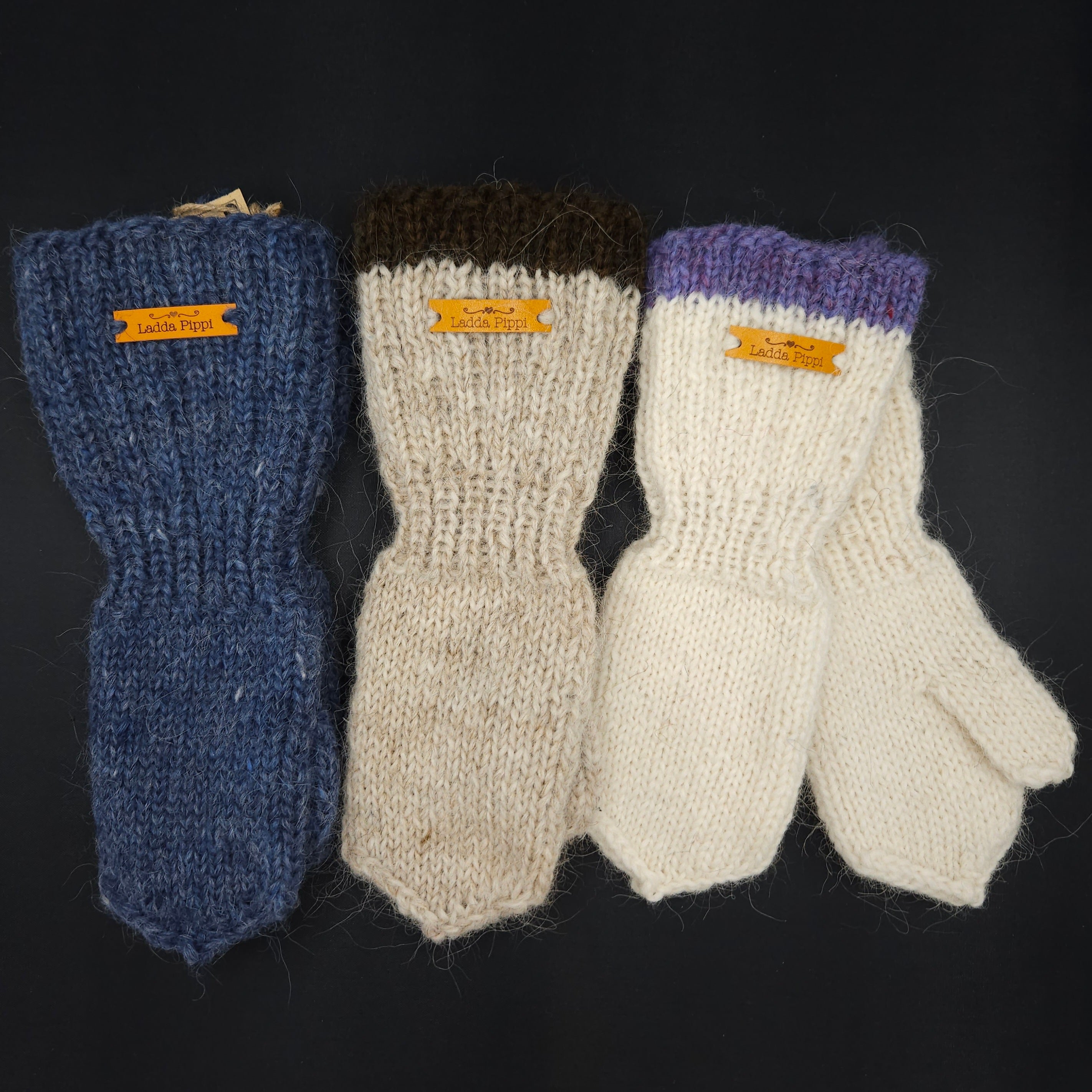 Kids Icelandic Wool Mittens - 7-8 y/o - Knit by Ragna