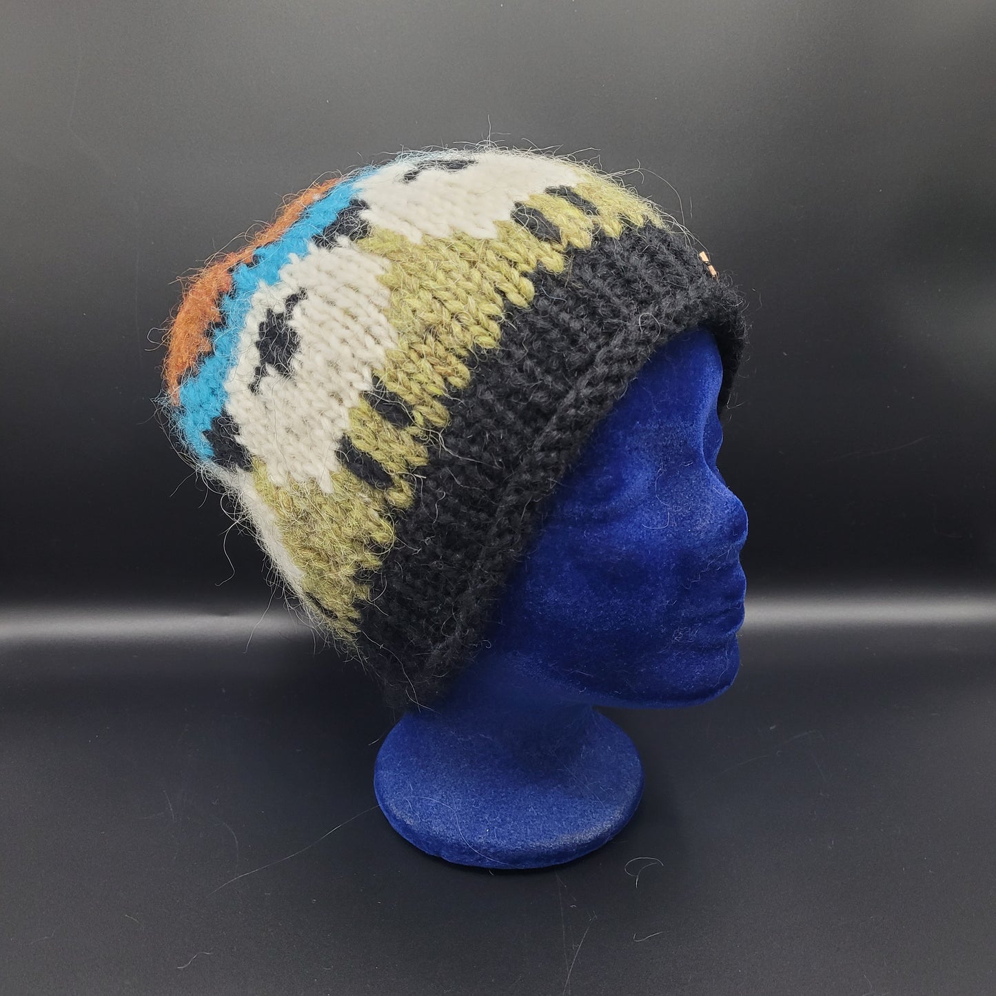 Wool Hat with Sheep Pattern - Knit by Svana Kristinsdóttir