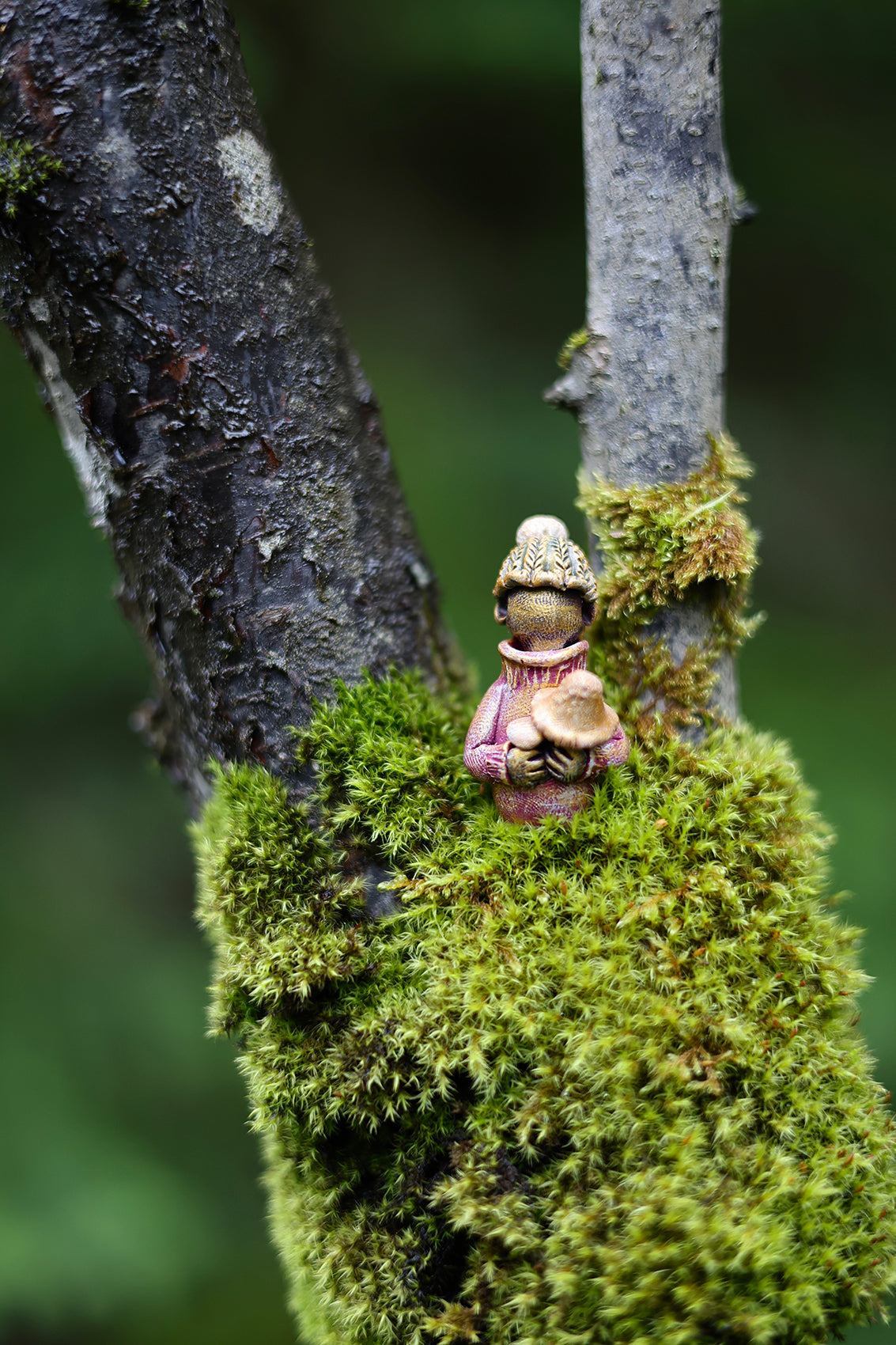 Mushroom Gatherer Red- Homemakers & Hidden people