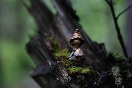 Mushroom Gatherer Blue - Homemakers & Hidden people