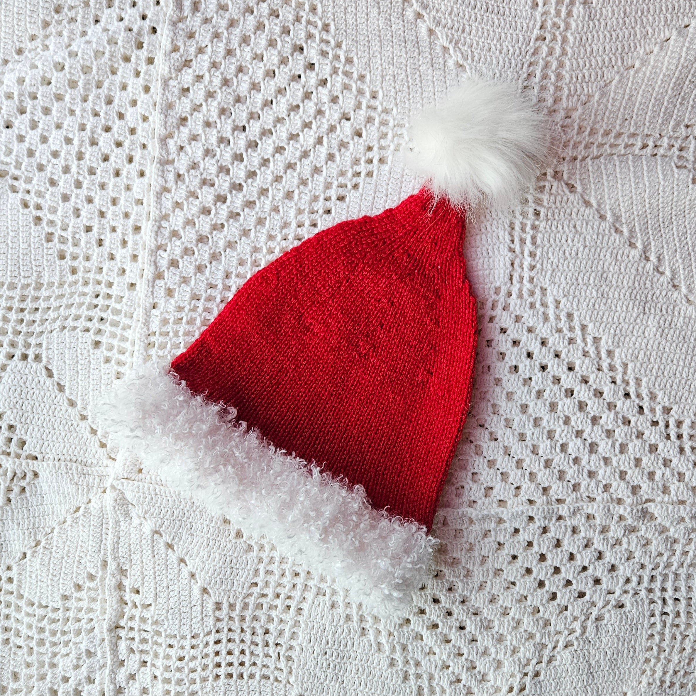 Kids Santa hat with a white background