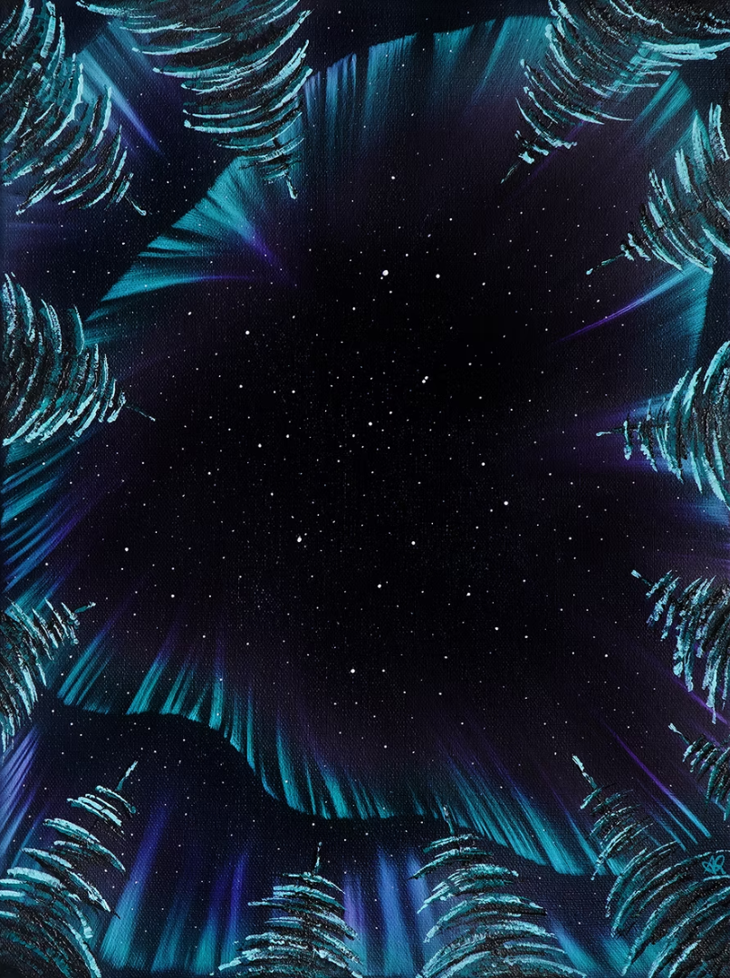 Northern Lights Painting - by Anna Radacz - 47
