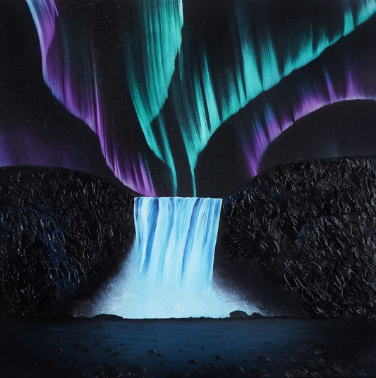 Northern Lights Painting - by Anna Radacz - 48