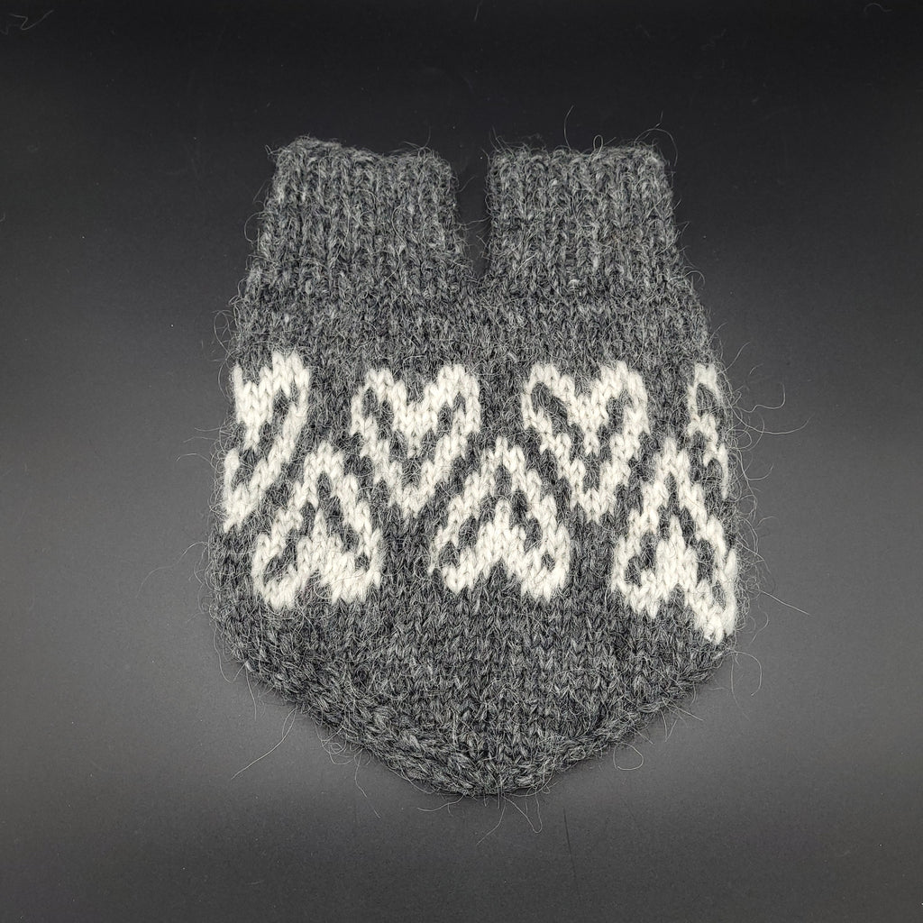 Mitten for Holding Hands - Knit by Guðný