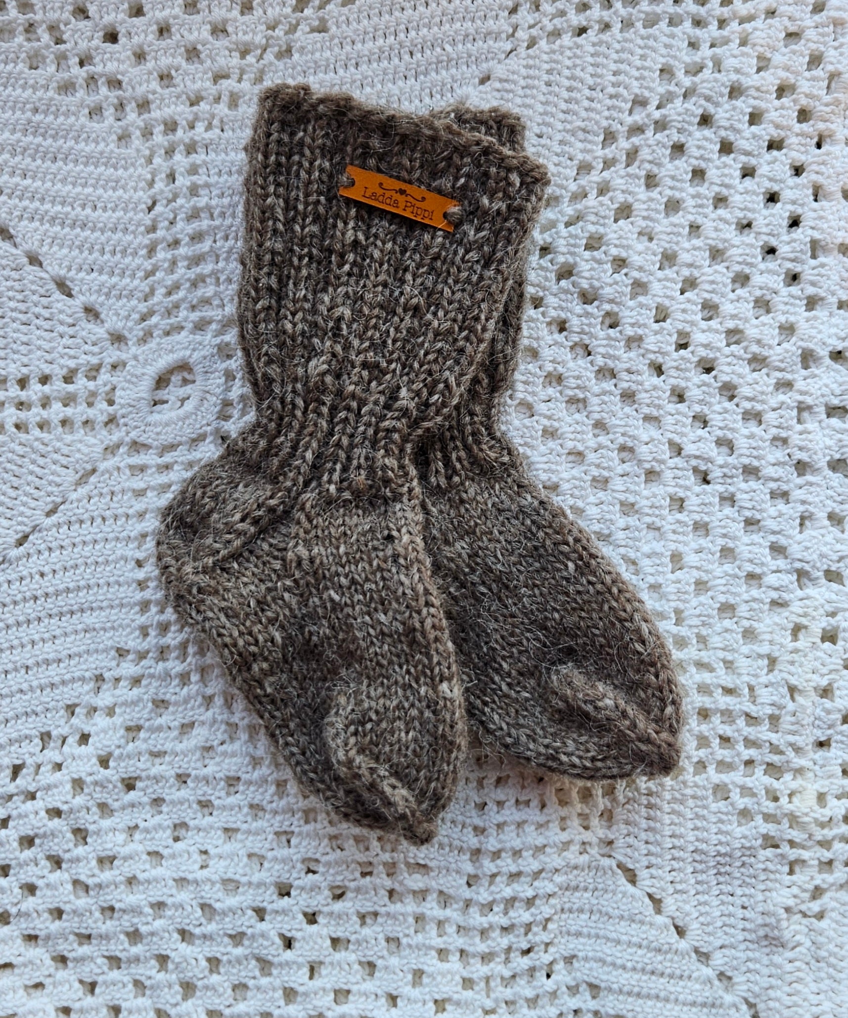 Kids Icelandic Wool Socks - 5-6 y/o - Knit by Ragna
