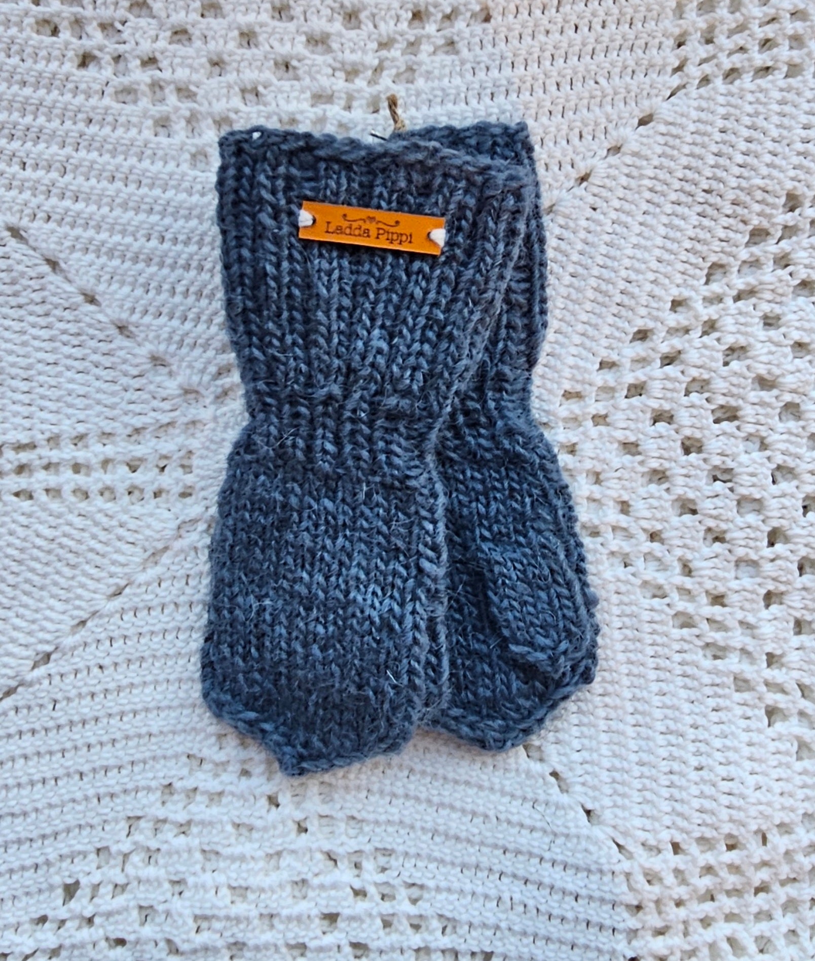 Kids Icelandic Wool Mittens - 1-2 y/o - Knit by Ragna Atladóttir