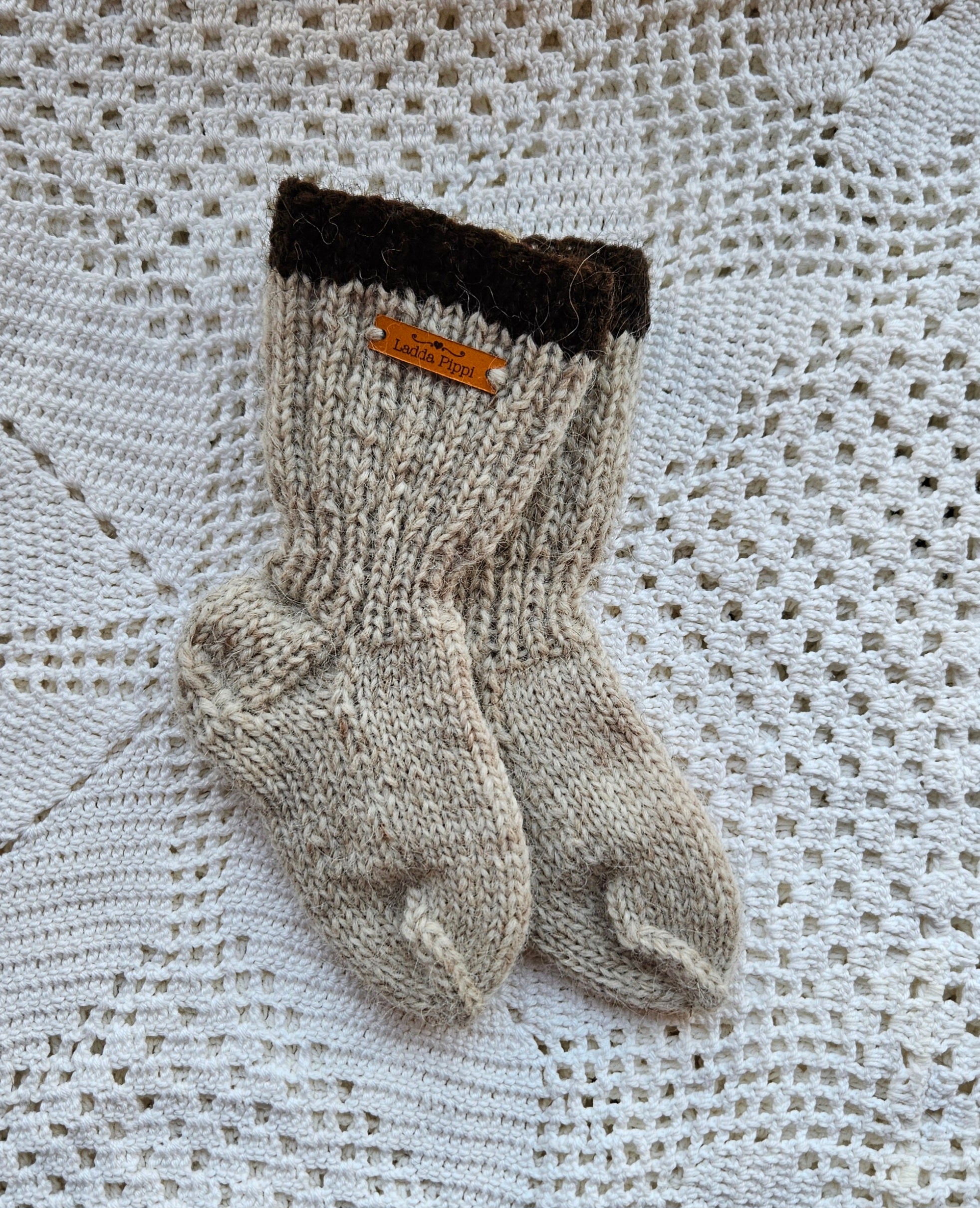 Kids Icelandic Wool Socks - 5-6 y/o - Knit by Ragna