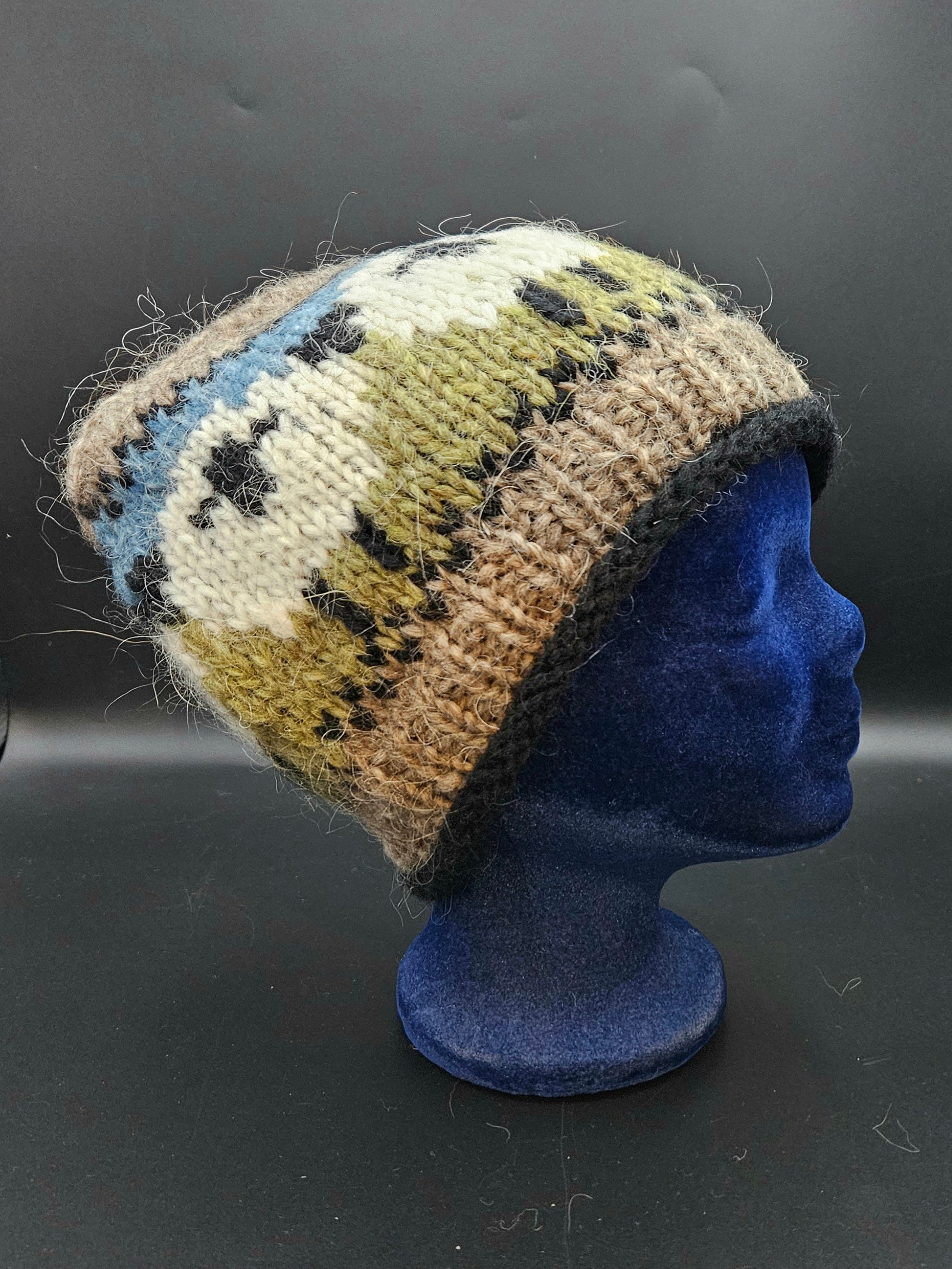 Wool Hat with Sheep Pattern - Knit by Svana Kristinsdóttir