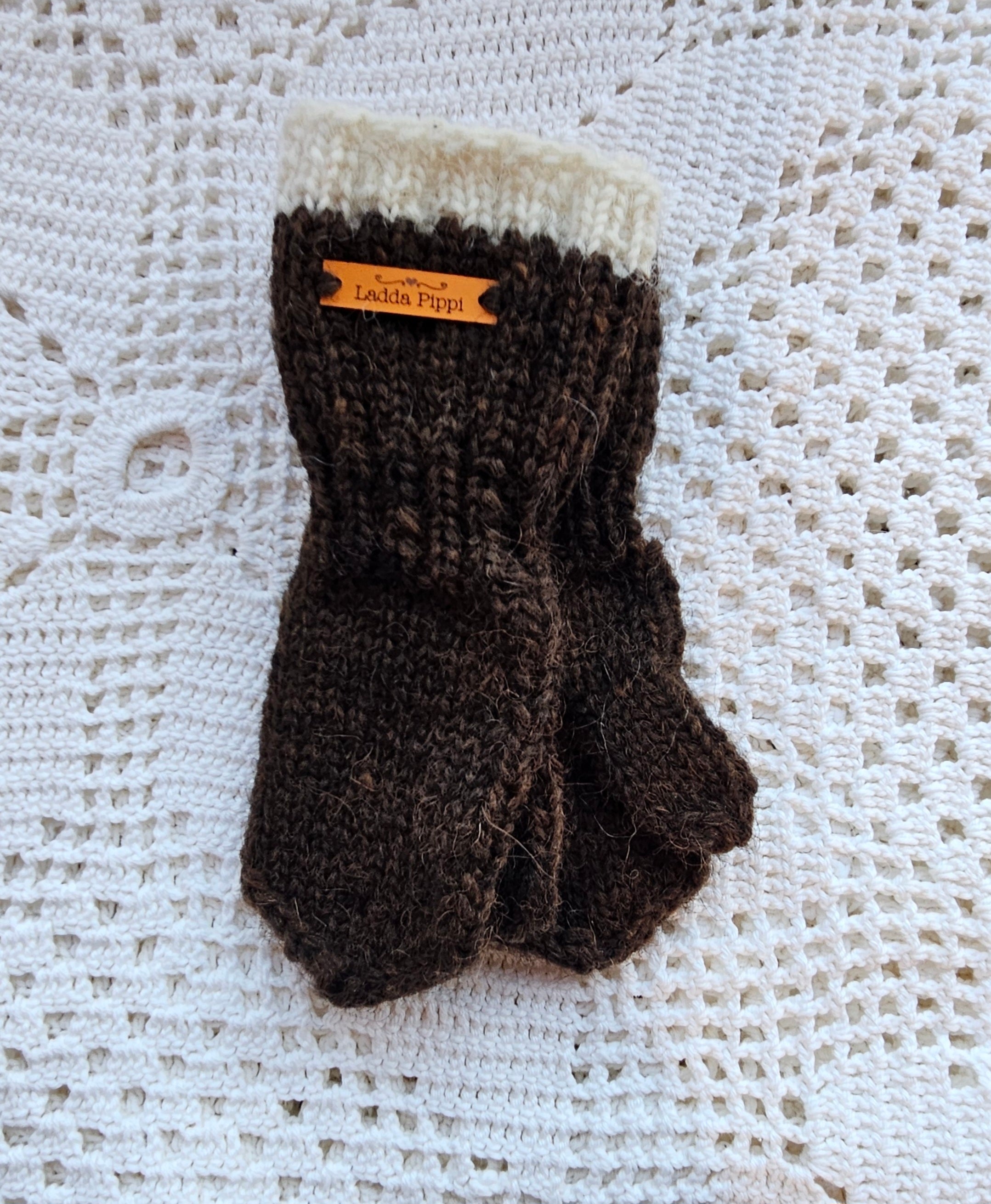 Kids Icelandic Wool Mittens - 3-4 y/o - Knit by Ragna