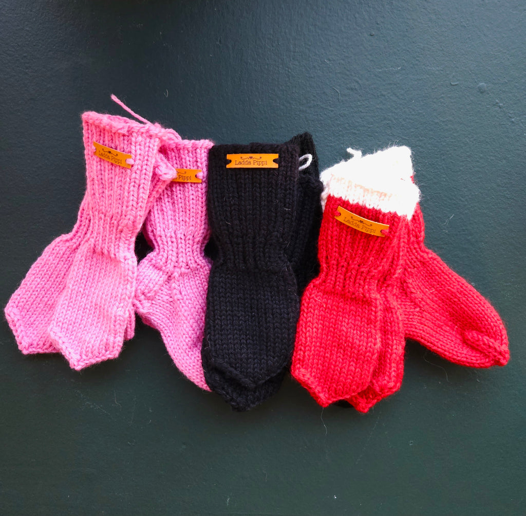 Kids Mittens & Socks Set - Merino Wool - 1-2 yo - Knit by Ragna