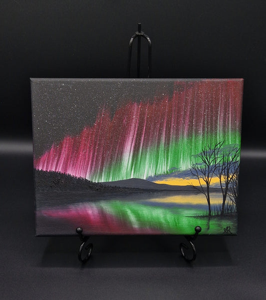 Northern lights painting by Anna Radacz - 2