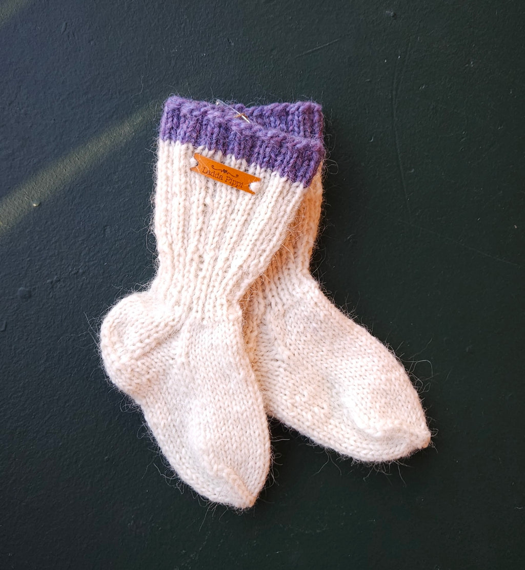Kids Icelandic Wool Socks - 3-4 y/o - Knit by Ragna