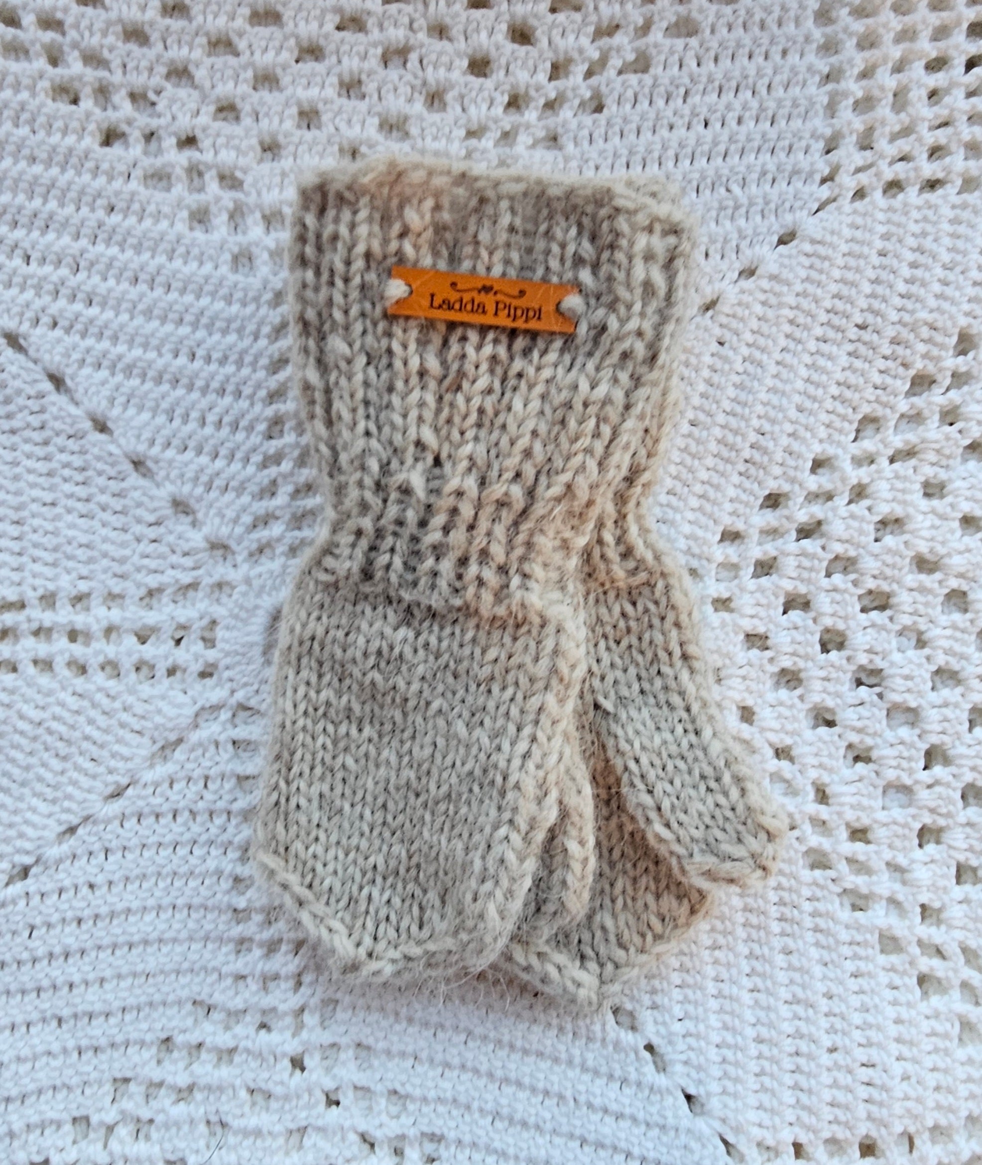 Kids Icelandic Wool Mittens - 1-2 y/o - Knit by Ragna Atladóttir