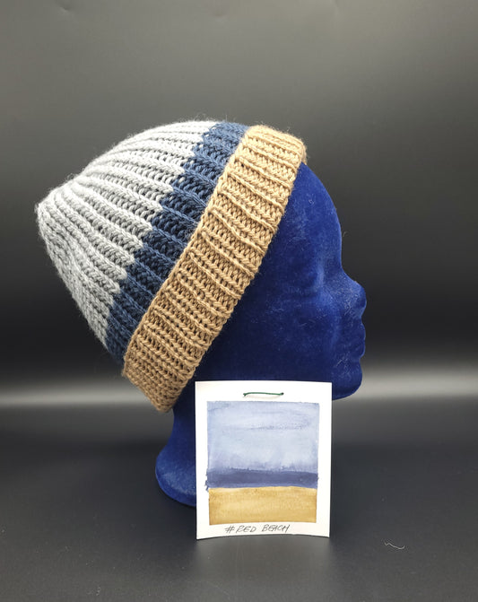 Horizon hat - Red beach by Ósk Ómarsdóttir - 6