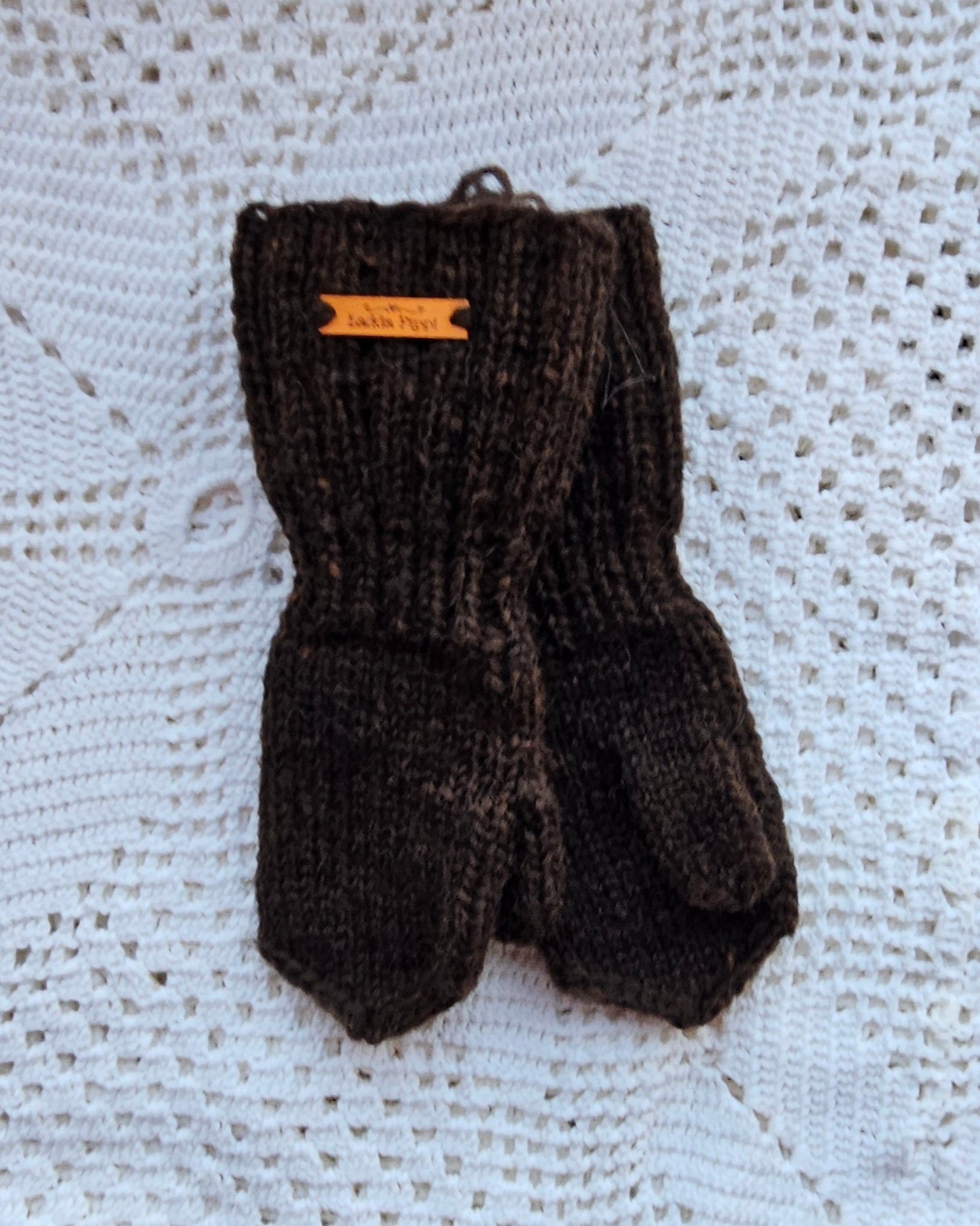 Kids Icelandic Wool Mittens - 7-8 y/o - Knit by Ragna