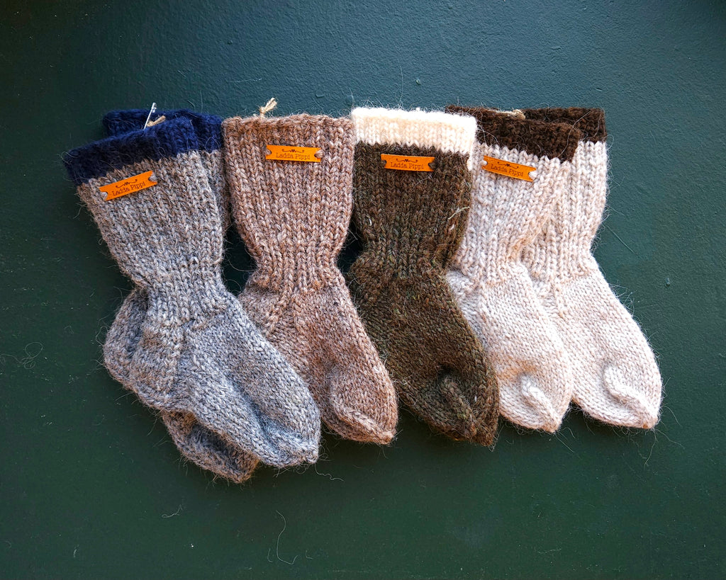 Kids Icelandic Wool Socks - 5-6 y/o - Knit by Ragna