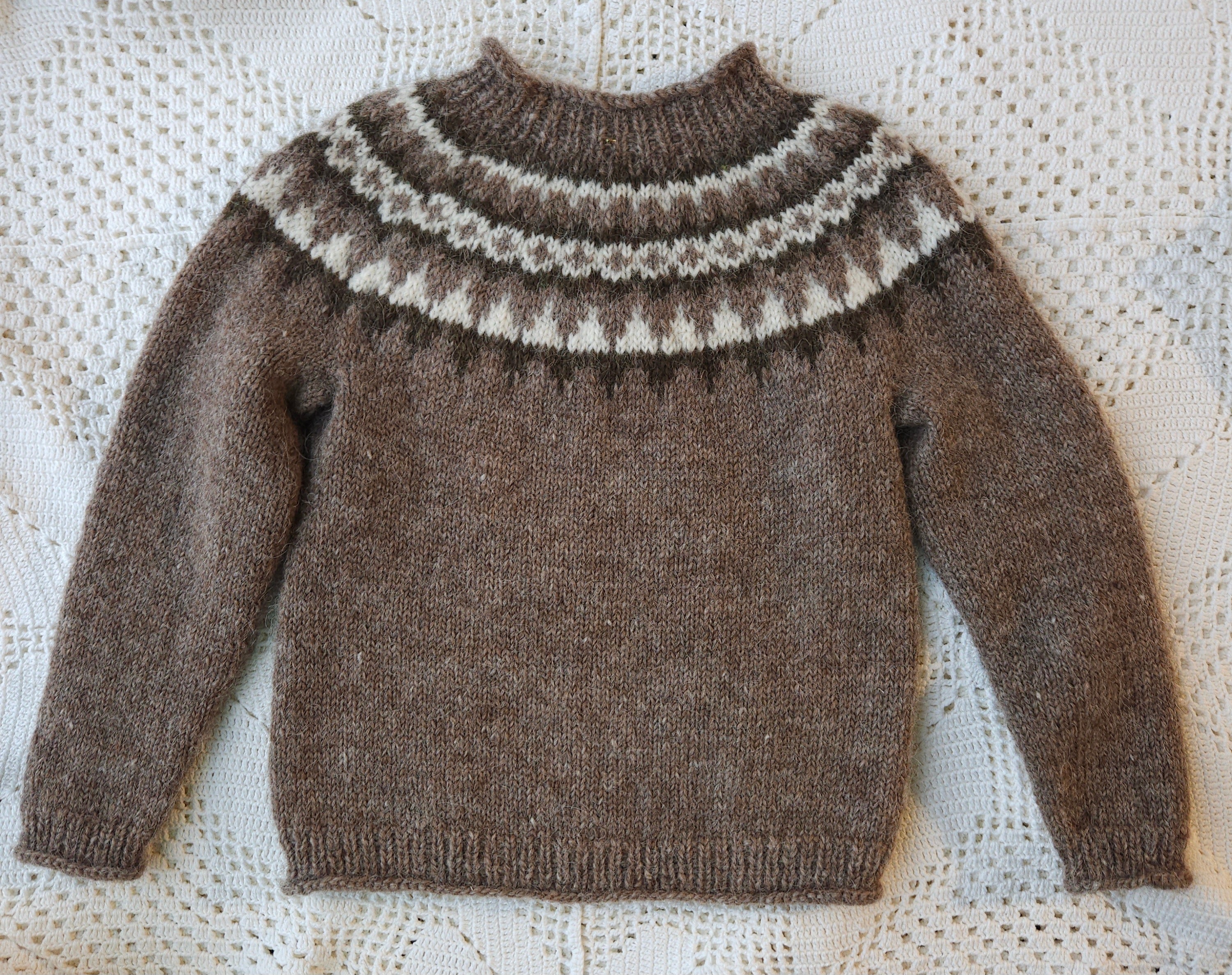 Kids Lopapeysa 7-8 y/o - Knit by Ragna Atladóttir - 5