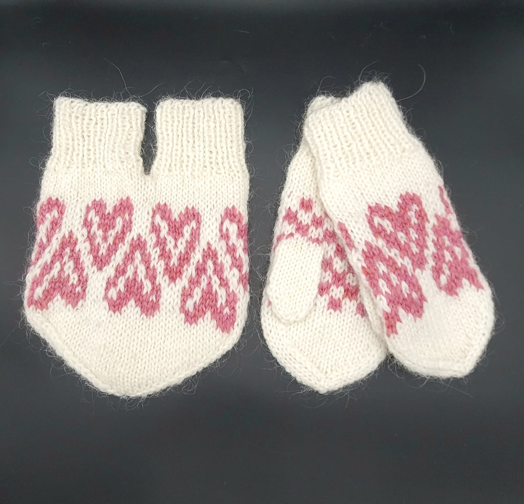 Mittens for Holding hands - Set - Knit by Guðný