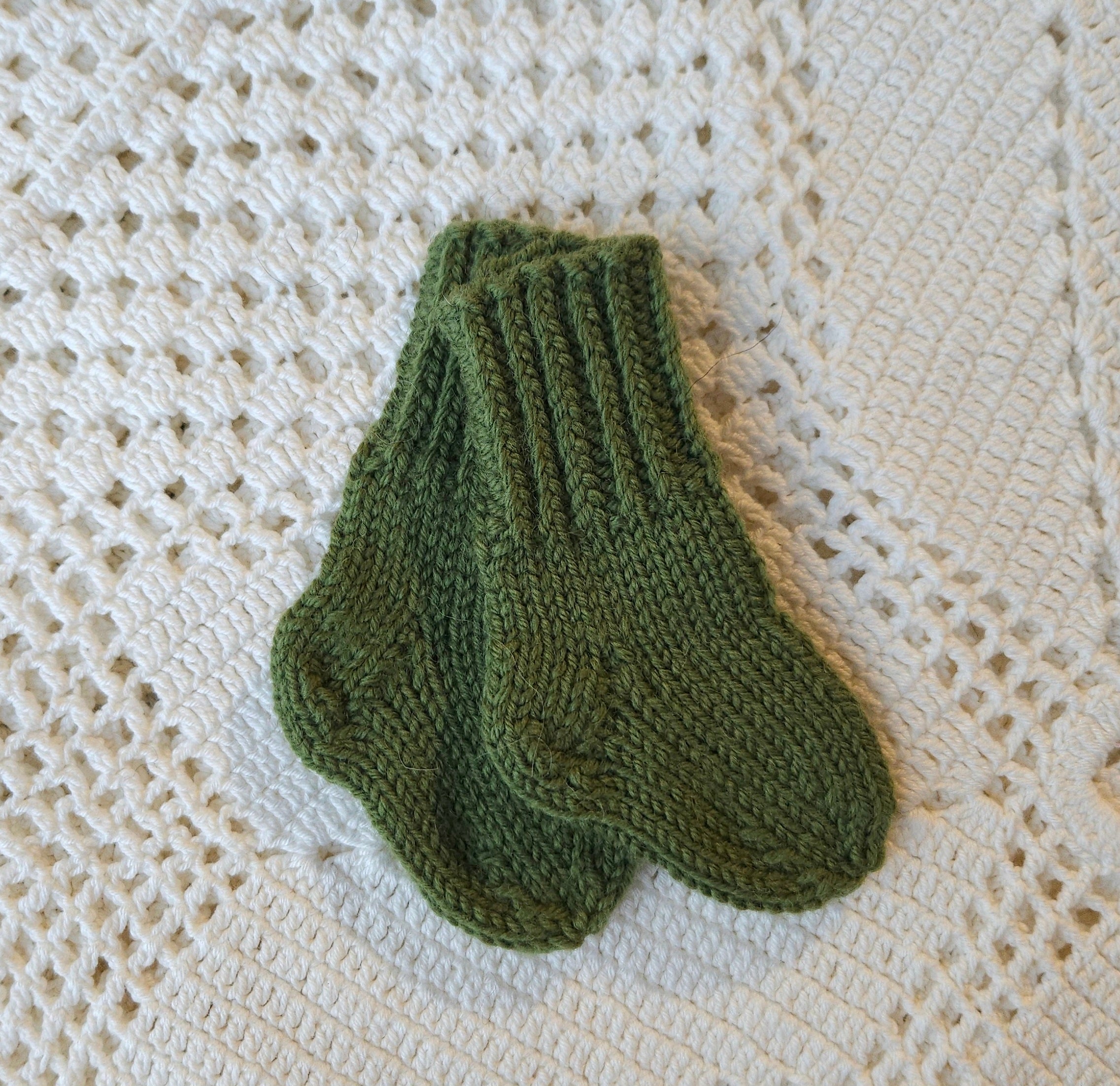 Baby Merino Wool Socks - 6-12 months - Knit by Lovísa - 2