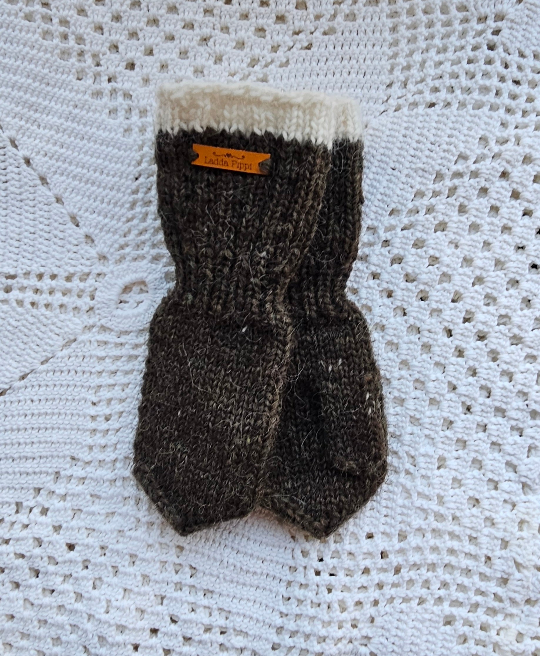 Kids Icelandic Wool Mittens - 7-8 y/o - Knit by Ragna