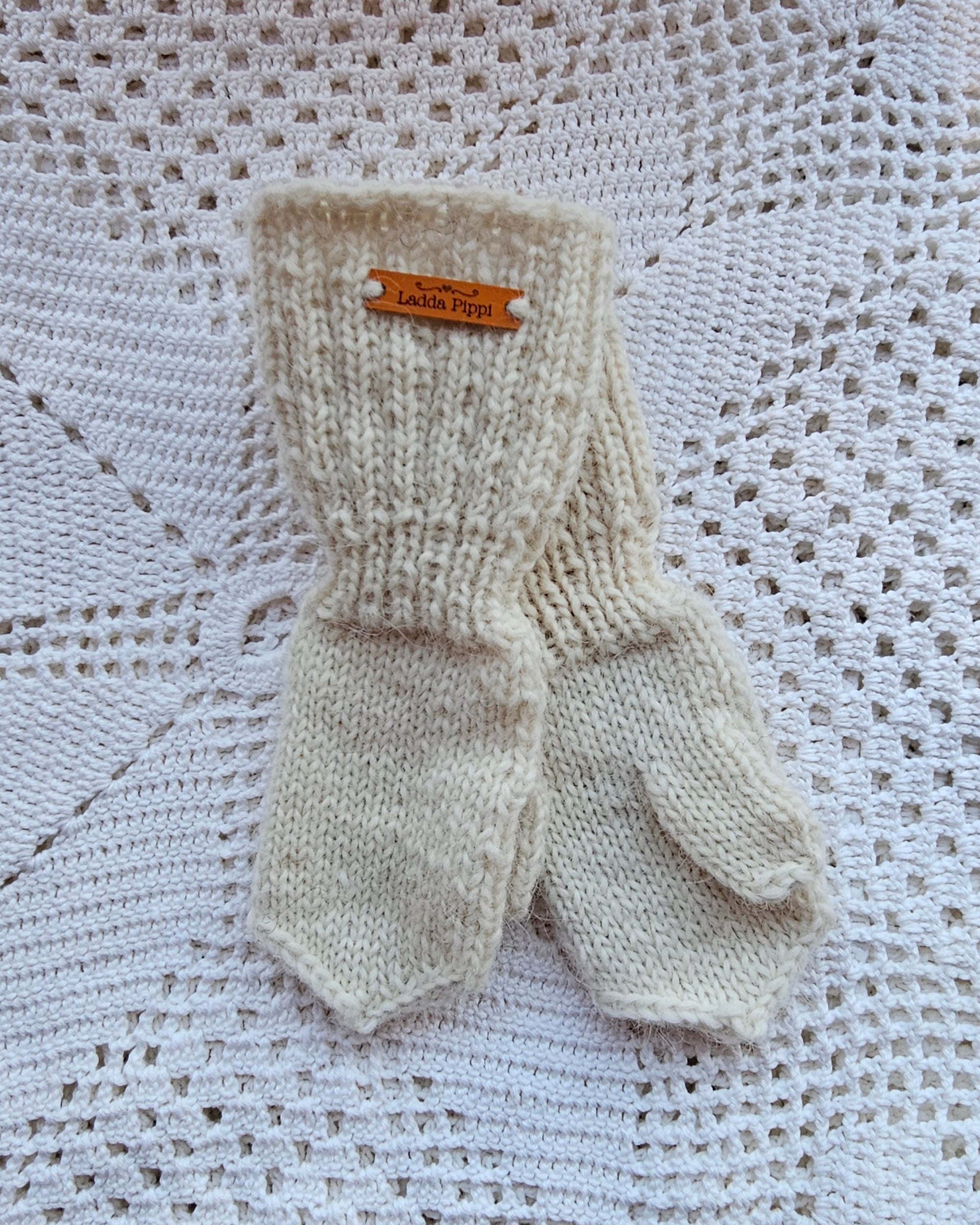 Kids Icelandic Wool Mittens - 7-8 y/o - Knit by Ragna