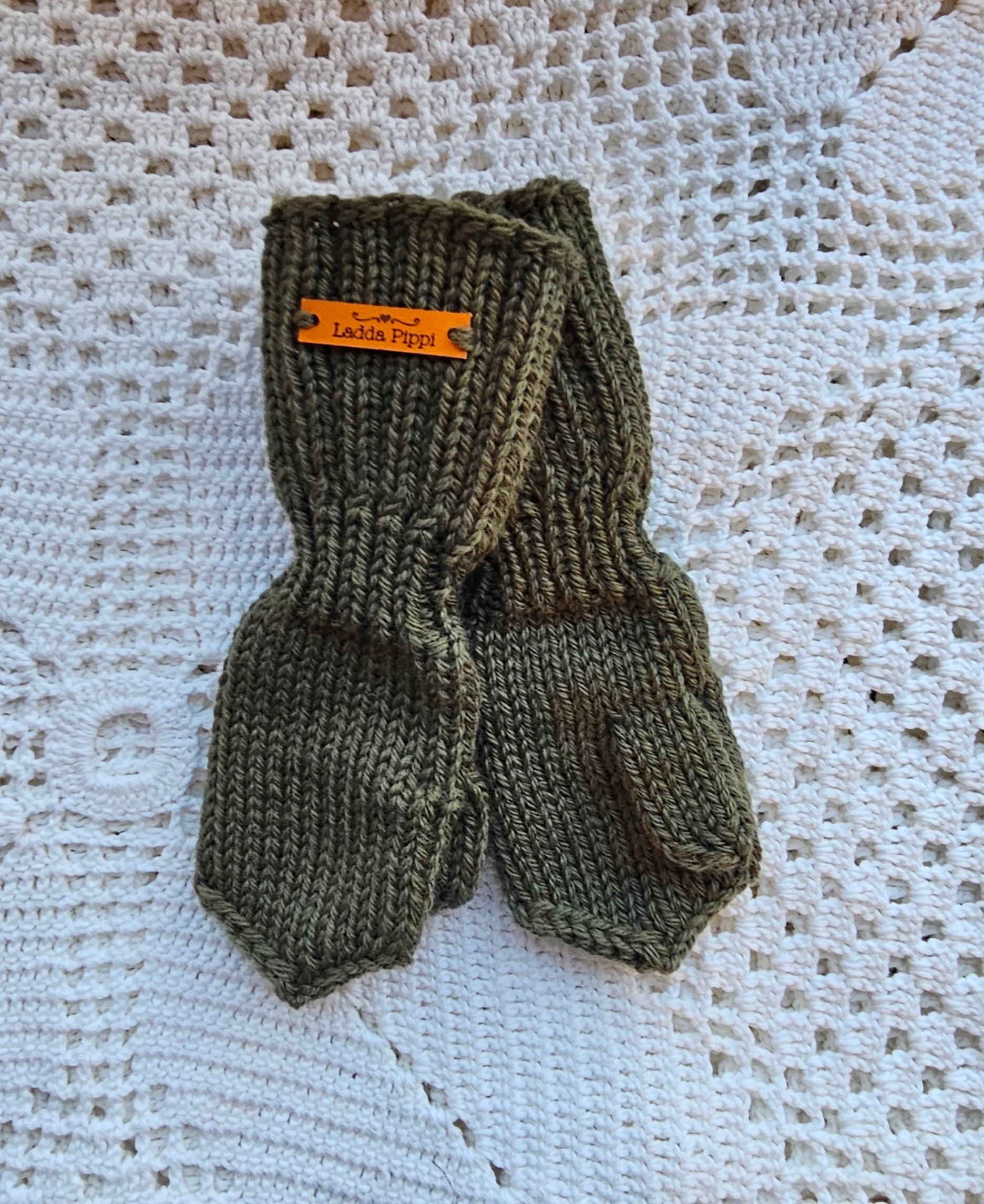 Kids Merino Wool Mittens - 3-4 y/o - Knit by Ragna