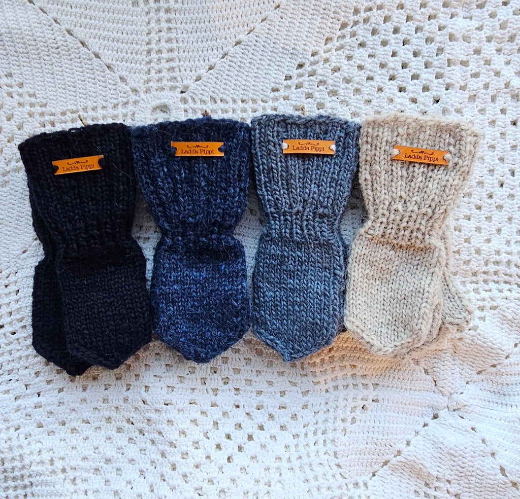 Kids Icelandic Wool Mittens - 1-2 y/o - Knit by Ragna Atladóttir