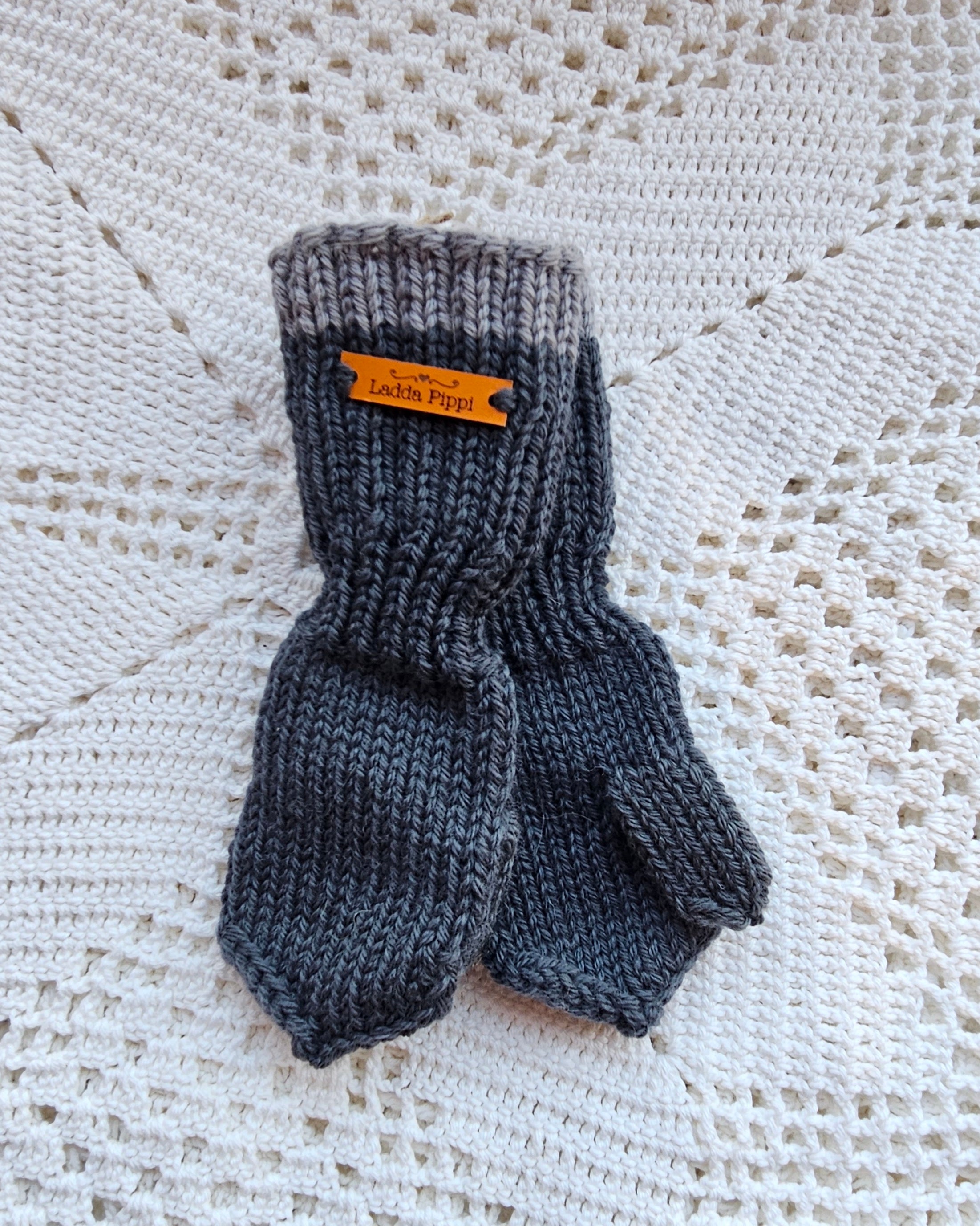 Kids Merino Wool Mittens - 1-2 yo - Knit by Ragna
