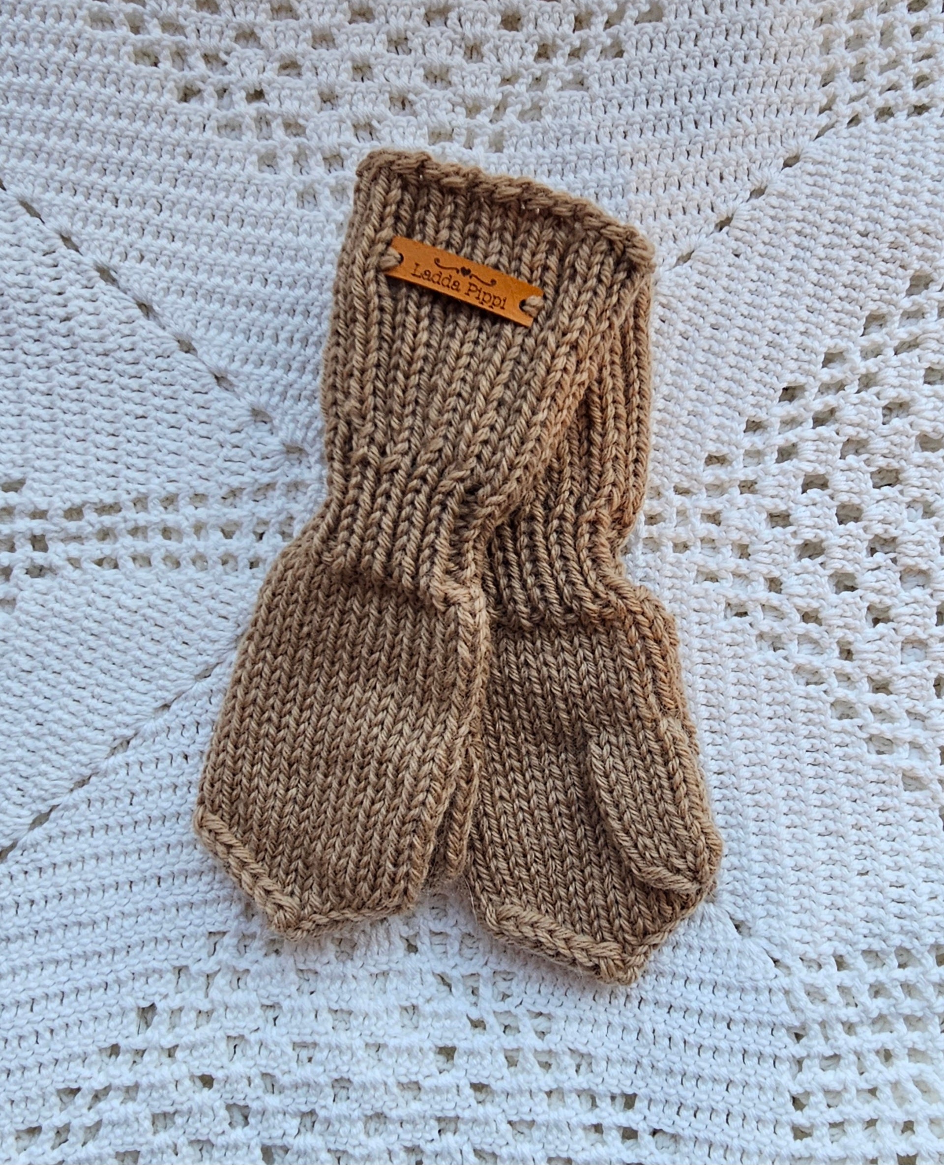 Kids Merino Wool Mittens - 1-2 yo - Knit by Ragna
